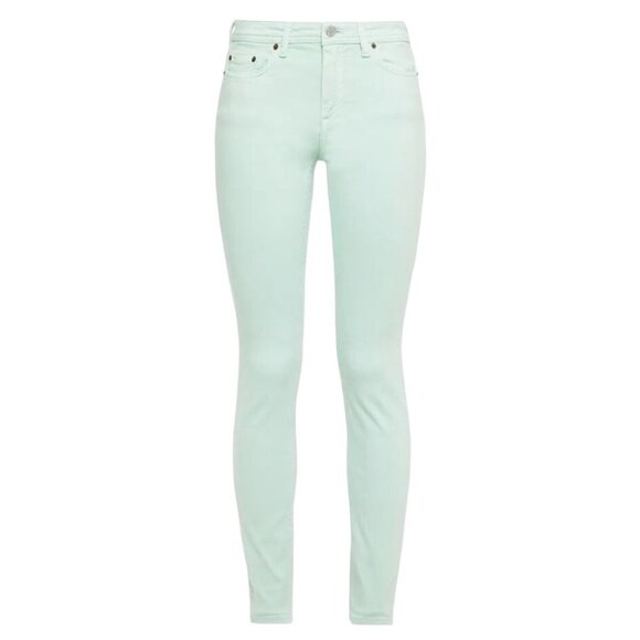 NEW Acne Studios Bla Konst Climb Teal/Mint Green 5-Pocket Skinny Jeans, Size 28‎ - Picture 1 of 16
